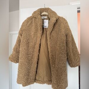 H&M teddy coat, girls